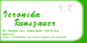 veronika rumszauer business card